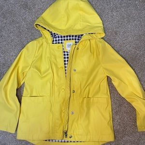 Gap yellow rain jacket